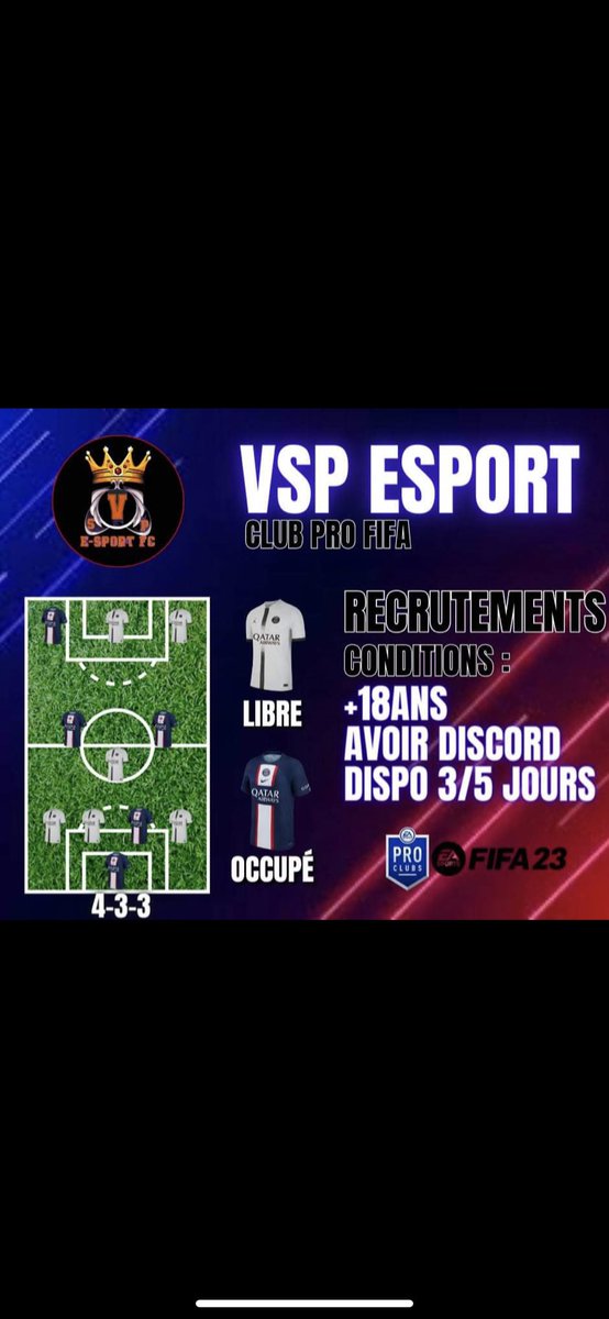 VSP esport recrute
