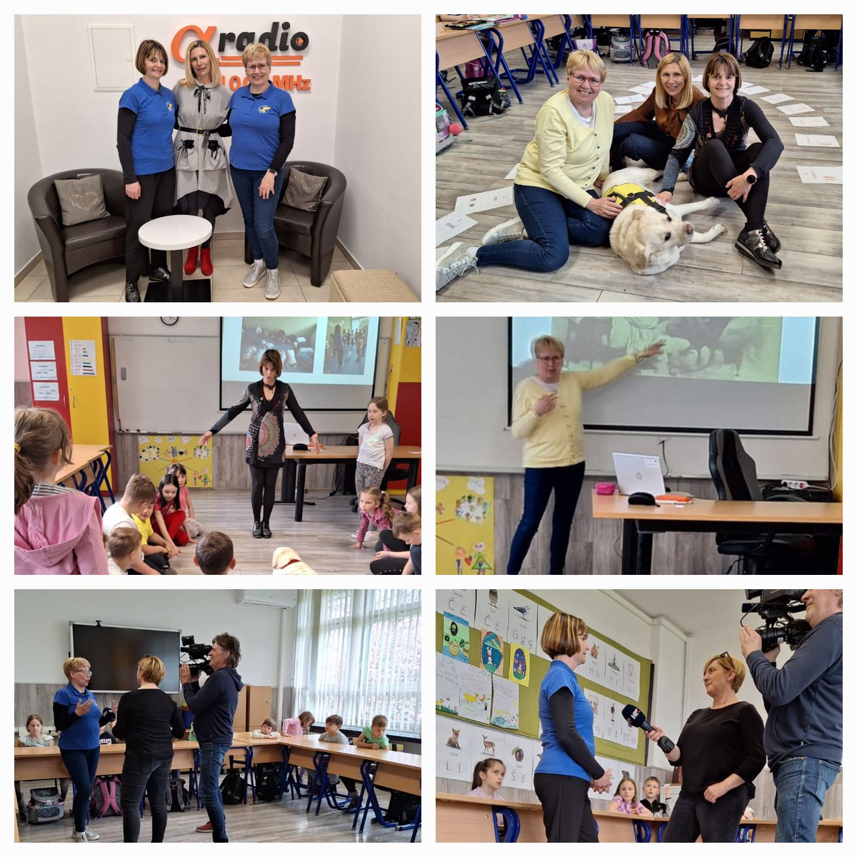 Te  dni se ambasadorki #eTwinning, Maja in Mojka mudita na obisku na III. osnovni šoli v Bjelovarju, kjer opravljata sledenje na delovnem mestu in se seznanjata s hrvaškim šolskim sistemom ter načinom dela s  terapevtskim psom pri pouku. 🥰🫶