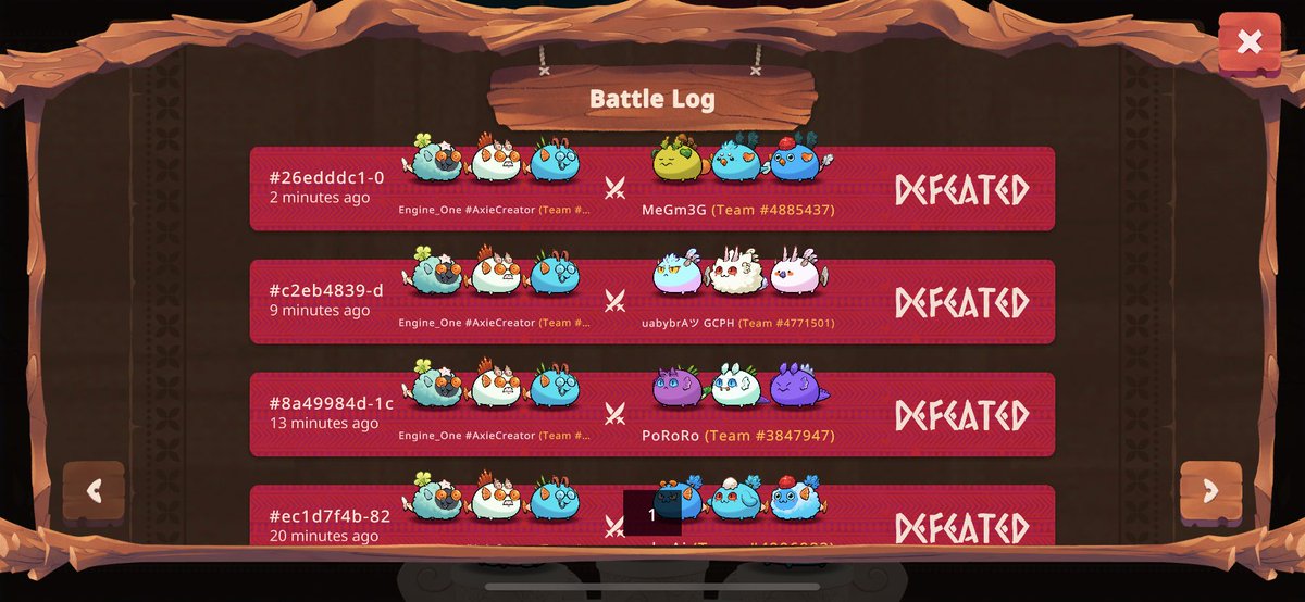 EngineOneGaming's tweet photo. RNGesus giving me meta Enemies. #HopeAll Two 5 straight LS for me. Can't help it. Just a poor guy.
#AxieCreator #AxieInfinity #AxieOrigins https://t.co/x39yddbFKH