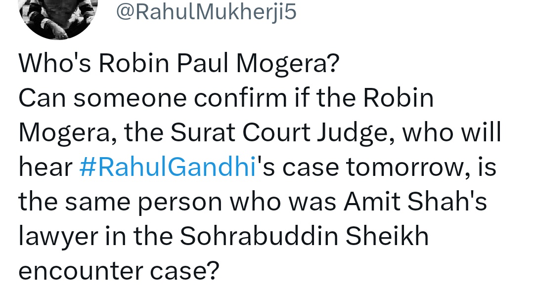 Robin Paul Mogera continues to work for his client, Amit Shah.