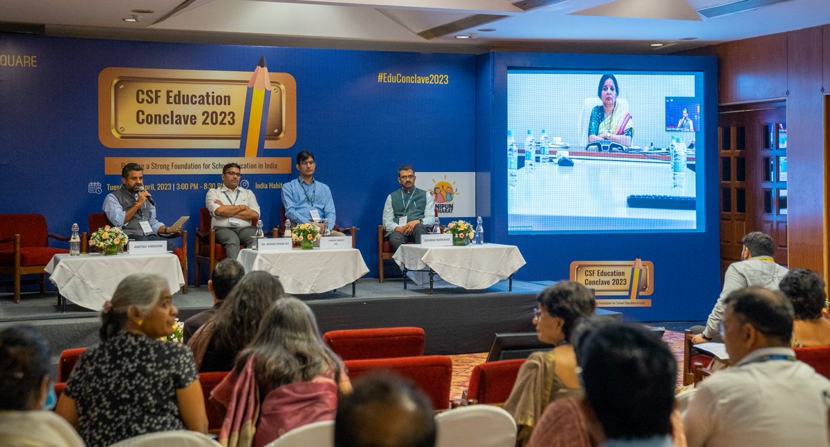 CSF_India's tweet photo. 📌In case you missed joining us for the inaugural edition of #EduConclave2023 earlier this month, check out our latest blog to get a glimpse of everything that went on through the day. 

READ NOW!👉https://t.co/rtmkM3S9z4

#CSFConclave #event #nep2020 #NIPUNBharat https://t.co/1mjh9ejDop