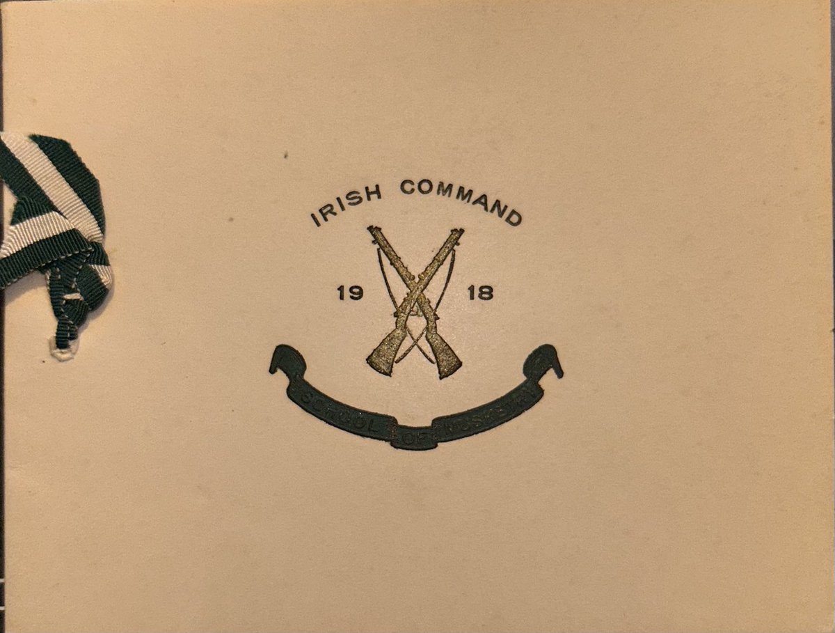 Irish Command School of Musketry 1918 dated Christmas card. This school was in Dollymount in Dublin.