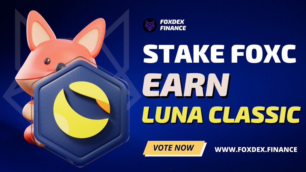 FoxDecentralize's tweet photo. FOXDEX continues to develop features to provide passive income to holders &amp; will always develop the best features for the future. 

"Do you agree to the launch of Earn LUNC Pool?"

Note : stay tune for Vote system

#Foxchain #FoxDex #Binance #DeFi #NFT #LuncArmy https://t.co/cek6wxYKzP