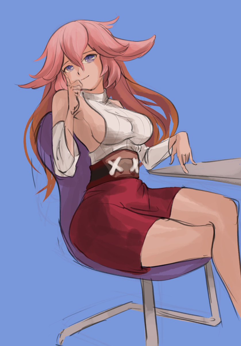 Chiisaimonart's tweet photo. Yaemiko fanart, she now is a office staff lady :) lol Yaemiko daydreaming at office working time.
#dailysketches #chiisaimon #Patreon #Genshinfanart #GenshinImapct #fanart #ArtistOnTwitter #yaemiko https://t.co/AgIfhKjQJB