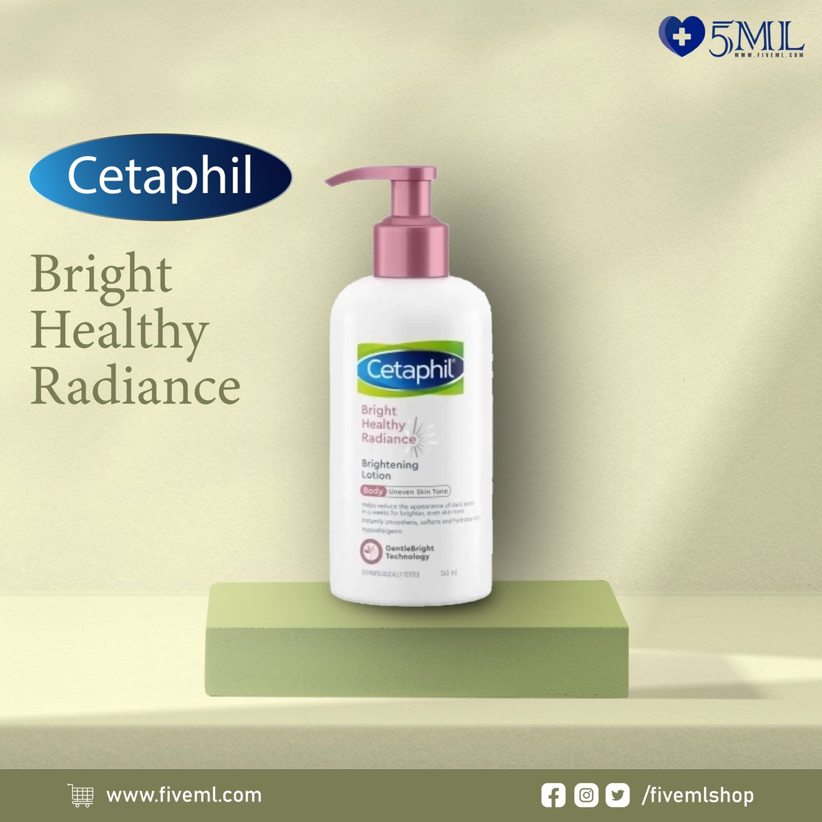 fivemlshop's tweet photo. 📢Cetaphil Bright Healthy Radiance Brightening Lotion 🧴

🛍 Product Link: 🔗 https://t.co/IdwgIsMaQp
.
.
.
.
#cetafill #BrightHealthySkinCream #skincare #onlineshop #5ml #fiveml #cream https://t.co/KL8T09Yz52