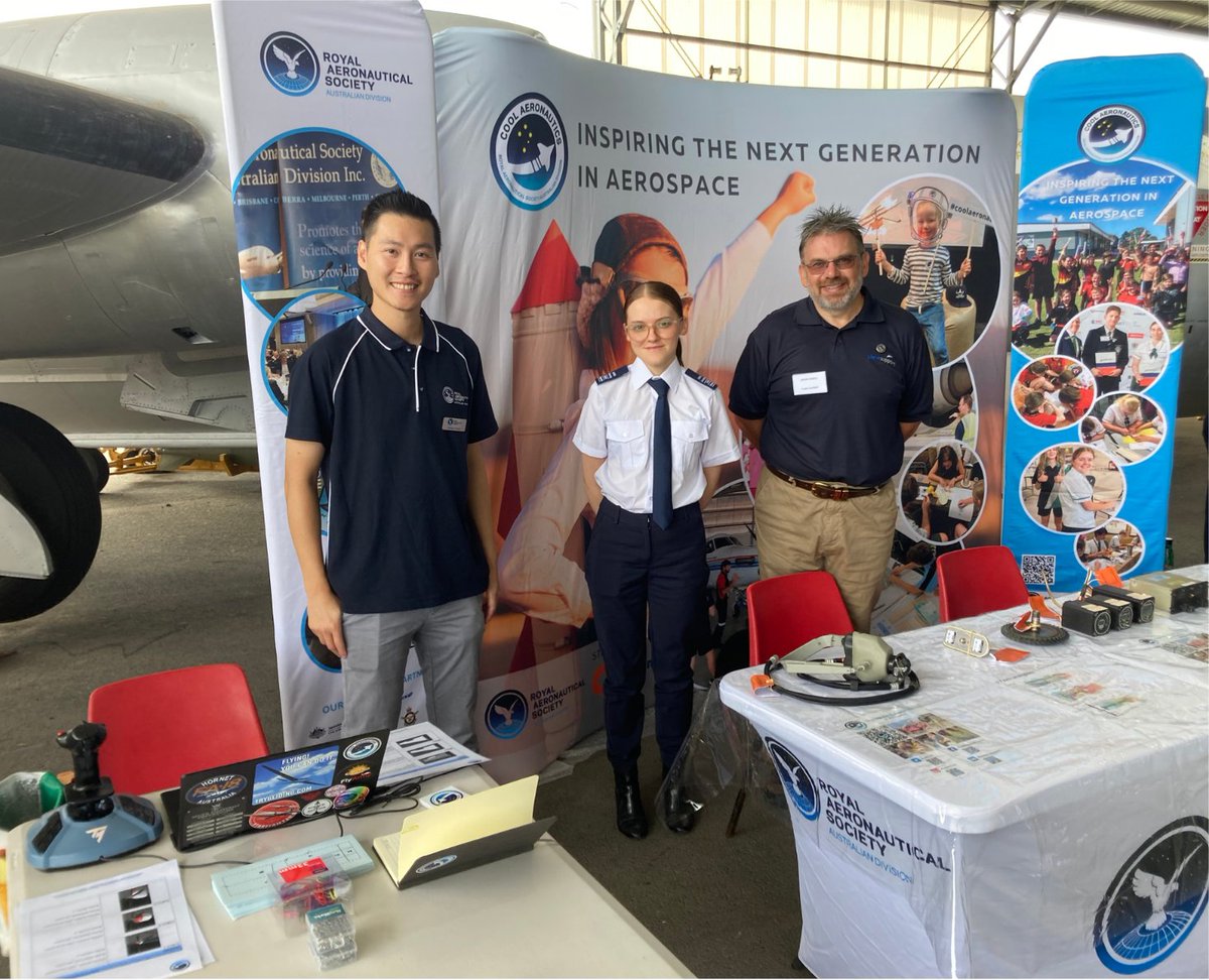A great day supporting the Queensland Air Museum #Women in #Aviation Day. It is so encouraging to see so many people supporting our next generation.

Thank you to our #CoolAeronautics Ambassadors for sharing your passion for aviation.

 #coolaero #girlsengineeringtheskies #GETS