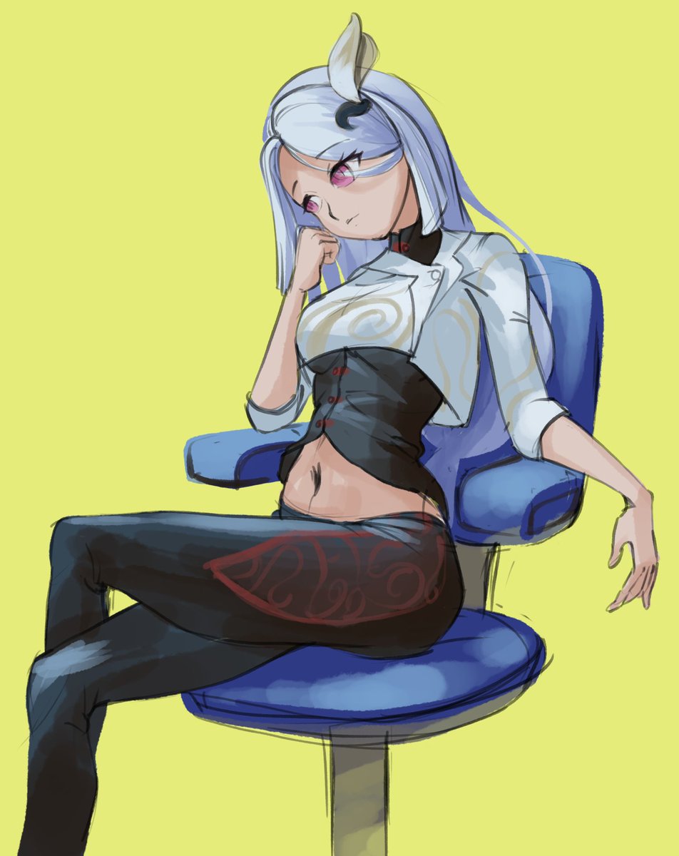 Chiisaimonart's tweet photo. Here is Shenhe at her desk, papers work never be interesting, 😛
#dailysketches #chiisaimon #Patreon #Genshinfanart #GenshinImapct #fanart #Shenhe #ArtistOnTwitter https://t.co/JEyE3MX0Vo