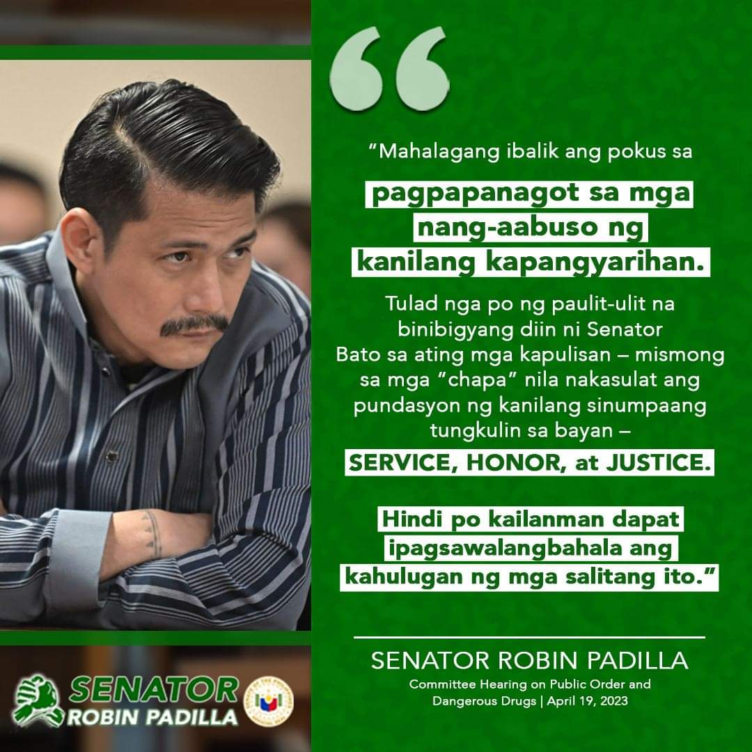 Senator Robin Padilla tweet media