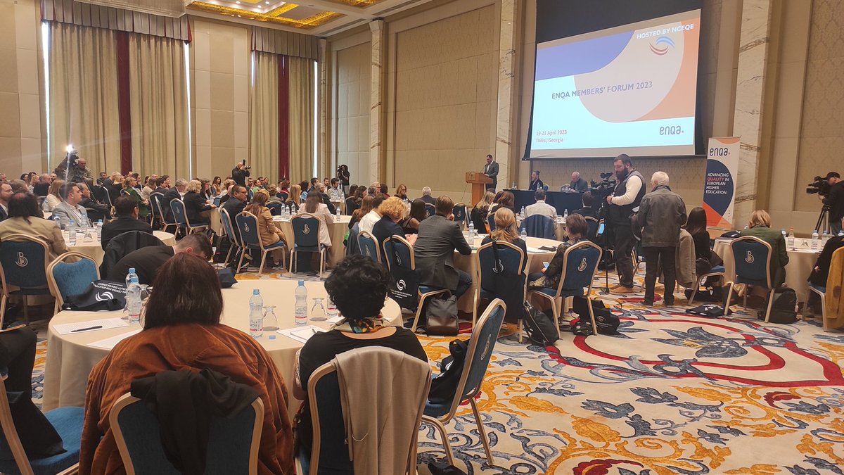 eqanie's tweet photo. #RT @ENQAtwt: Welcome addresses #Minister #Georgia #Director @eqe_georgia #President @black_dug officially open @ENQAtwt Members' Forum 2023. Next to variety of cultures coexisting in this country, the event in the next two days cherishes quality culture… https://t.co/cKHYfQaGQ6