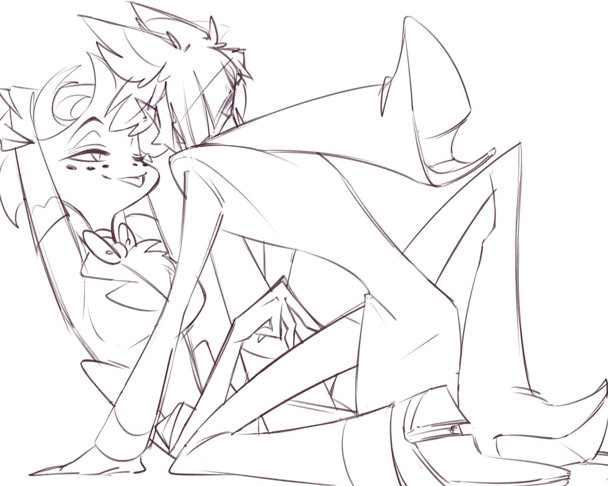 Y'all don't need to know what I'm up to rn. Just know that I'm up to something. Def not making two comics at once. Nope~

For now, have this stupid sketch of my #1 favorite ship❤️