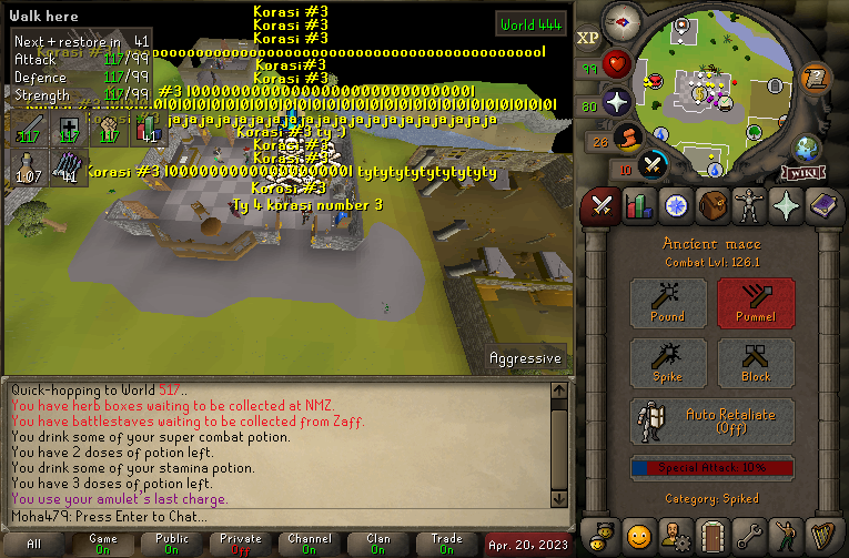 DeathrowRS's tweet photo. TWO KORASIS IN ONE NIGHT AFTER SUPLEXING MIDGET CLAN @RAGE2 - NOBODY DOES IT LIKE THE #OSRS #KINGSOFEST
FULL TOPIC: https://t.co/DdCEoKehs8 https://t.co/Vdb73knbx0