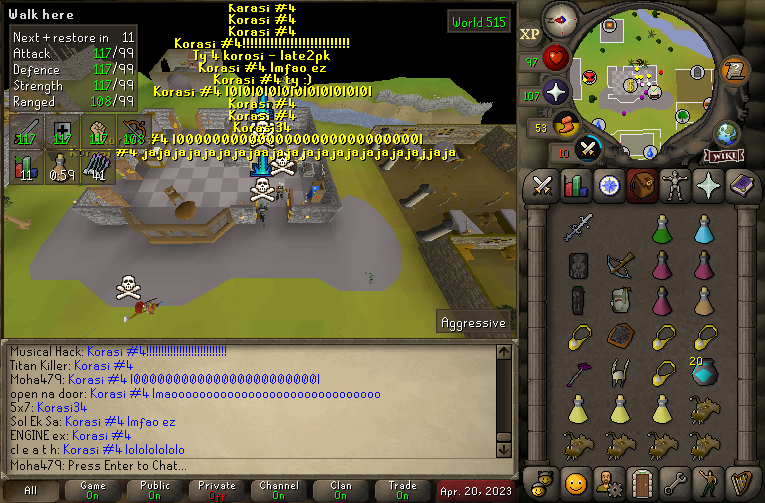 DeathrowRS's tweet photo. TWO KORASIS IN ONE NIGHT AFTER SUPLEXING MIDGET CLAN @RAGE2 - NOBODY DOES IT LIKE THE #OSRS #KINGSOFEST
FULL TOPIC: https://t.co/DdCEoKehs8 https://t.co/Vdb73knbx0