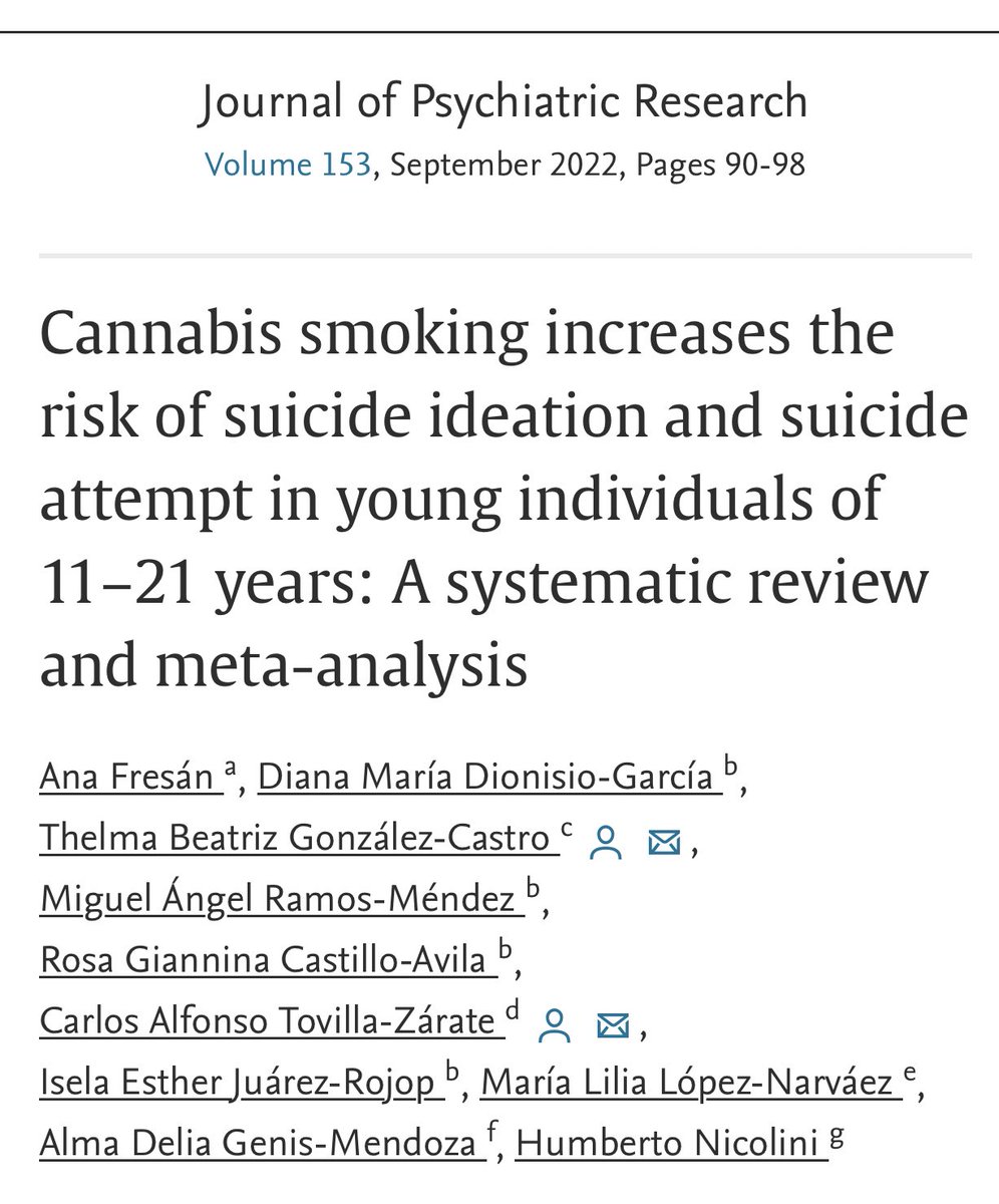 Revisión sistemática y metaanálisis publicado en una de las revistas más importantes a nivel mundial <a href="/PsychiatryResJ/">Psychiatry Research Journal</a> y realizado por algunos de los más prestigiados investigadores en salud mental y adicciones no solo en México, también a nivel internacional, muestra que fumar