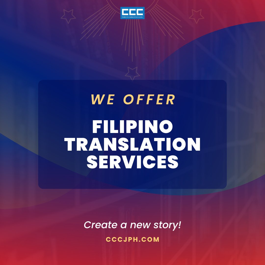 CCCjph's tweet photo. ✏️TRANSLATE TO #FILIPINO

We are here to bring your vision to life! Our experts will make your creation stand out with impeccable translation, design, and more! Visit https://t.co/5CaVWCfjLE and #CreateANewStory with us today! 

#Manga #Translation #Webtoon #Typesetting #Coloring https://t.co/E7rUUExU0t