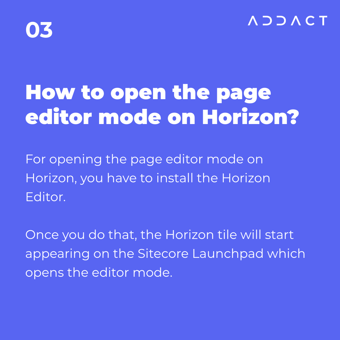 AddactTech's tweet photo. The new Horizon Editor of the Sitecore Experience Platform version 9.3 comes with a lot of new features.
If you want to get a Sitecore Upgrade and leverage the power of the Horizon Editor, reach out to us here: https://t.co/i5CDbtIIPq
#addact #sitecore #experienceplatform https://t.co/agDxPzvmUr