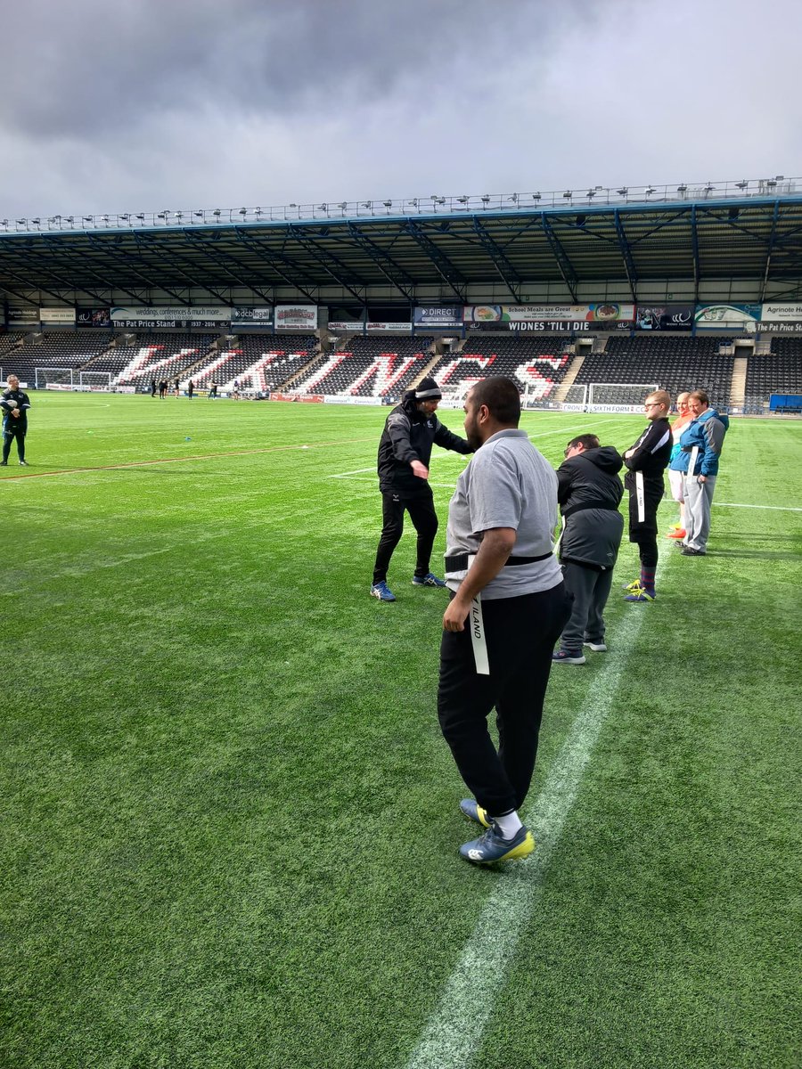 BalanceCareSL's tweet photo. M really enjoyed his invitation to play rugby at the Widnes Vikings stadium! What a day!  #SupportedLiving #Care #CelebratingSocialCare https://t.co/9wo2cNFx7N