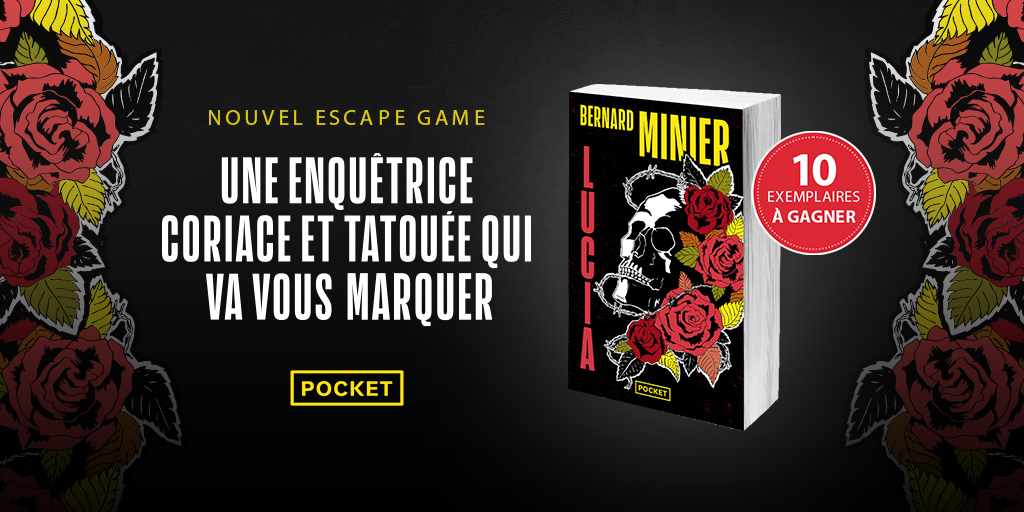 🚨 Dernier jour pour participer à notre #EscapeGame et remporter "Lucia", le #thriller de <a href="/Bernard_Minier/">Bernard Minier</a> ➡️ bepolar.fr/Escape-Game-Lu…

Résous les énigmes et note tes réponses dans le formulaire en bas de la page du jeu !

🌹 "Lucia" est paru le 6 avril chez <a href="/Pocket_Editions/">Pocket</a>
