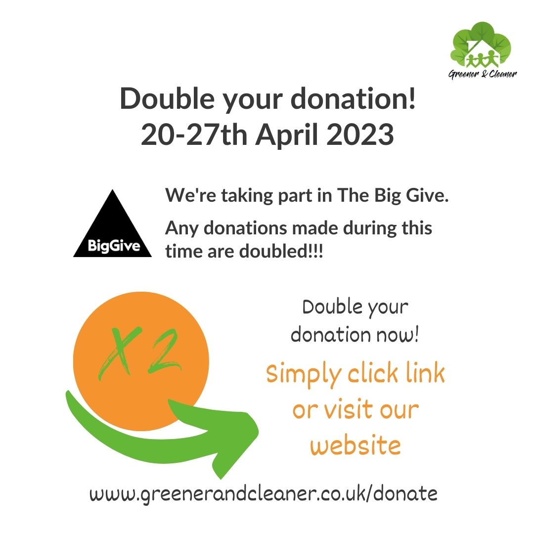 GreenercleanerB's tweet photo. Can you help us raise £2,500 in a week???
We're really excited to have been chosen for @BigGive starting today 20th-27th April. Any donation you make in this time is DOUBLED and we'd really love your support! Donate on our dedicated campaign page here: https://t.co/RZdcq308zU https://t.co/ISS1Q6NvXD