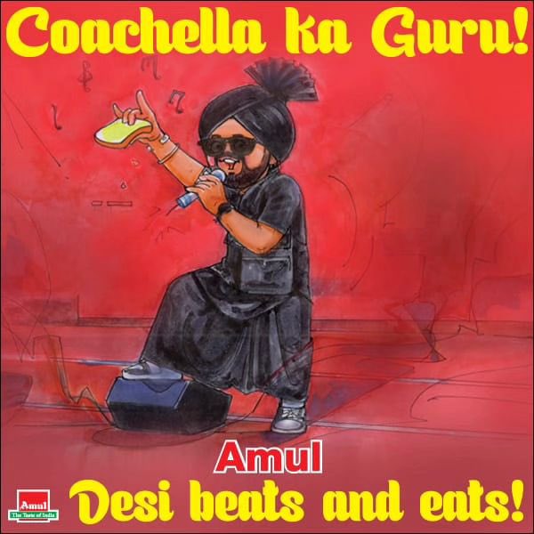 Advertigers_'s tweet photo. Born to Shine, indeed.
@DunzoIt @themancompany @Amul_Coop @saregamaglobal 
.
.
.
#diljitdosanjh #diljitdosanjhfan #coachella #punjabisongs #memesdaily #trending #topical #coachella2023 #india #momentmarketing #socialmediamarketing https://t.co/ltPEm7ld3x