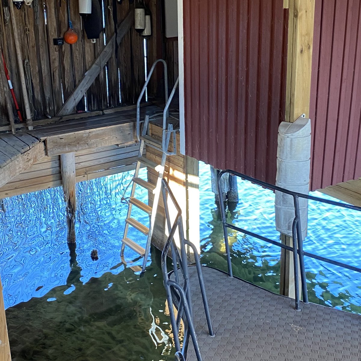 EFenvik's tweet photo. Bara ett steg i vattnet vid morgondoppet, lågvatten i skärgården. Temperaturen uppe i behagliga 3 grader. https://t.co/XHWJnF8RiU