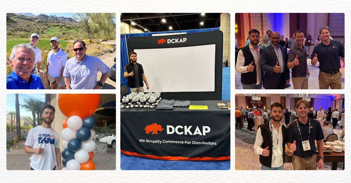 DCKAP's tweet photo. Our team had an amazing time at ISA23! 

It was great to connect with industry leaders and learn about the latest trends and technologies in ecommerce. 

We hope you had as much fun as we did.😀
#ISA23 #ecommerce #industryleaders #networking https://t.co/k2mUPr5wy1