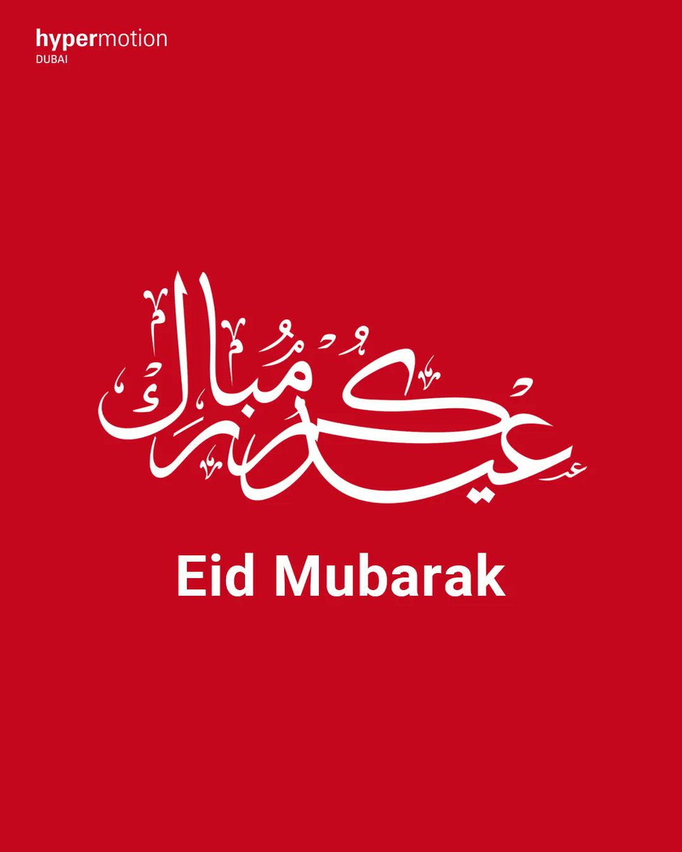 The Hypermotion Dubai team wishes you and your family good health, happiness, and prosperity on the blessed occasion of Eid al-Fitr! #EidAlfitr #EidMubarak