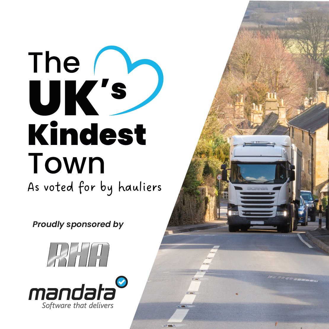 RHANews's tweet photo. Are you working in haulage as a driver, planner or business owner? Cast your vote to help us find the kindest town in the UK and be in with the chance of winning amazing prizes! Nominate your favourite town here: https://t.co/r8wMsV8qko #KindGiants #KindestTown #HaulierHeroes https://t.co/AjhgLz0J1M