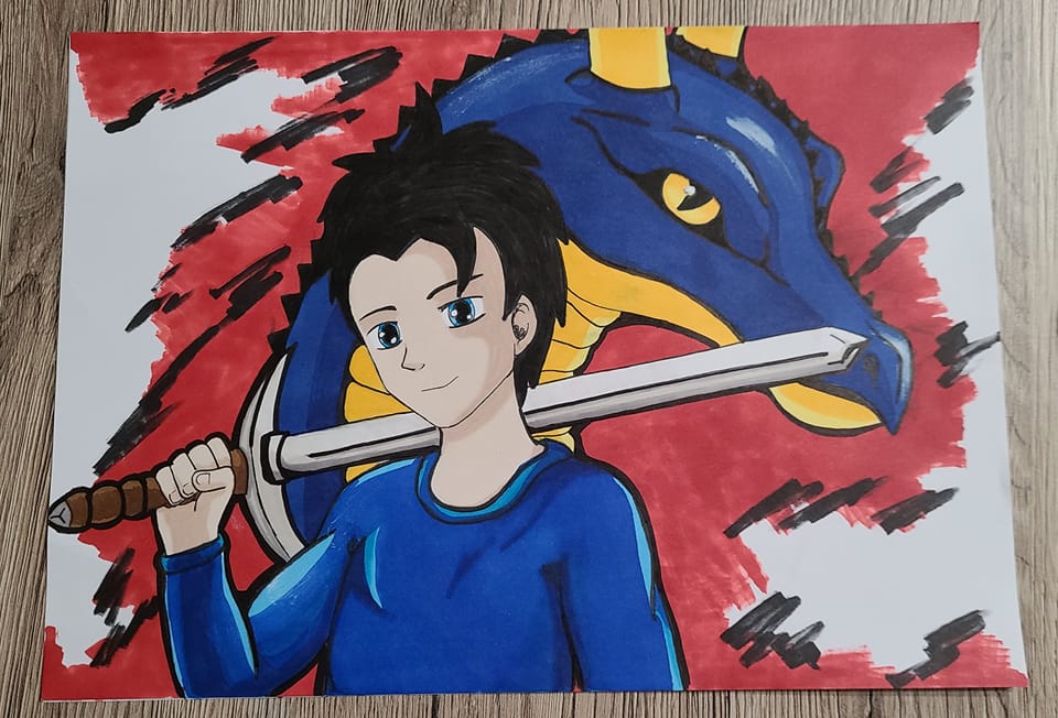 Alkaia33's tweet photo. Je me lance ! Petite présentation de mon plus gros projet niveau dessin. En parallèle de mon doujinshi #DragonBall Crossed time, je prépare mon tout premier #manga !

Je vous avait annoncer le titre, Child of dragon.
Voici donc une première illu du héro, et le résumé.

1/2 https://t.co/AK9YjHt0PF