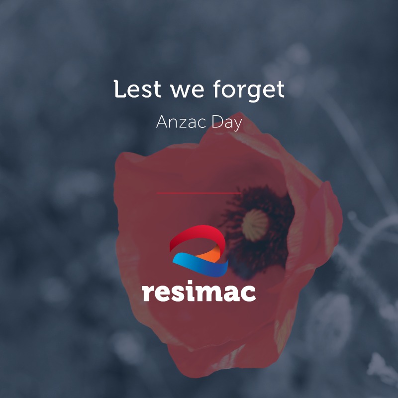 This Anzac Day, the Resimac team would like to say thank you to all current and former servicemen and servicewomen who have helped keep our nation safe. We pay the deepest of respects to those who have given their lives in service of this country, as well as their families.