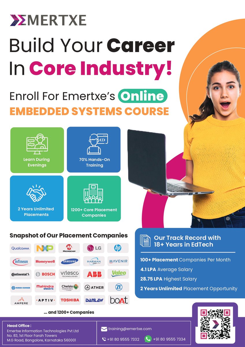 Kuldeep91315502's tweet photo. Emertxe has given me the skills to code my way to success. Join the revolution!

@EmertxeTweet

For more details visit
https://t.co/MksOnddbJB

#internship, #emertxe, #campusambassador #cap #campusambassadorprogram #engineering #students #embeddedsystems, #iot#students https://t.co/DubrjThqfD