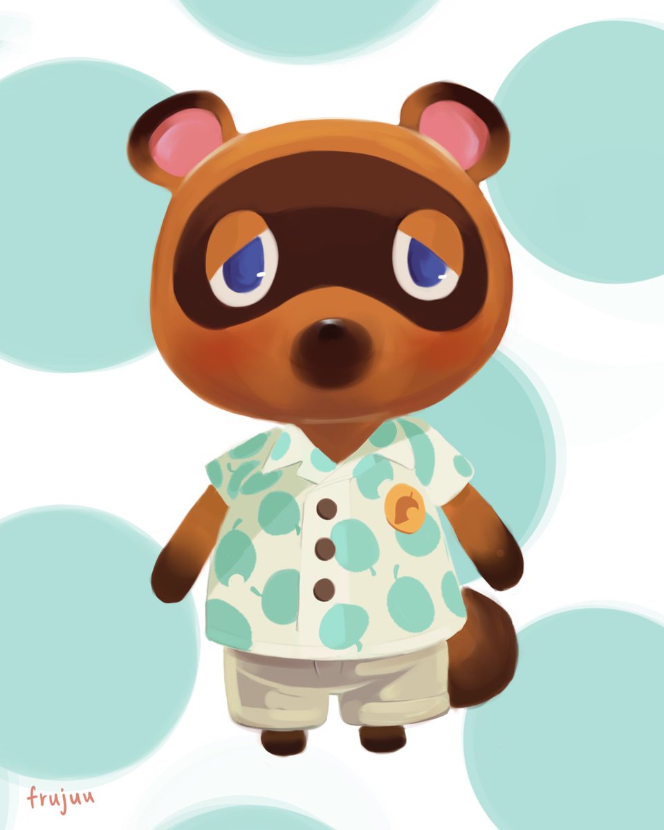 frujuu_'s tweet photo. Some animal crossing fan art I got to do for class. :) #AnimalCrossing #procreate https://t.co/V82nh5NL28