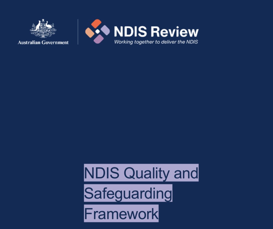New issues paper out from NDIS Review on NDIS Quality and Safeguarding Framework. Feedback sought from participants, families, carers, providers,  other stakeholders via Review website by May 29. ndisreview.gov.au/sites/default/…