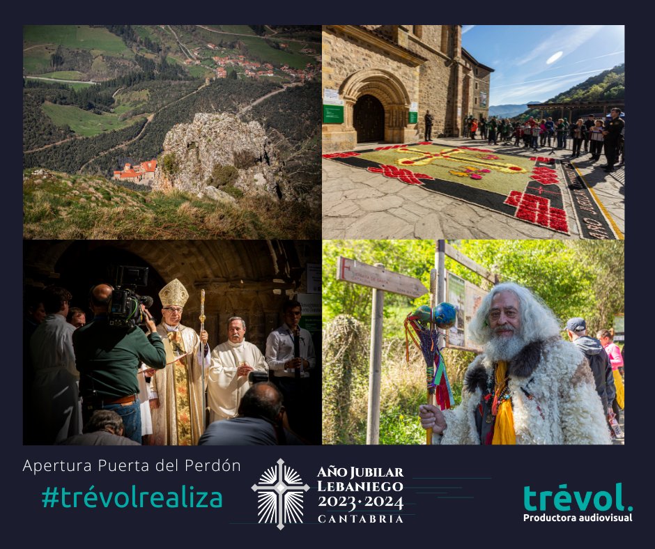trevolvision's tweet photo. El pasado Domingo 16 de Abril, acudimos a cubrir la apertura de la Puerta del Perdón; que abre el Año Jubilar Lebaniego 2023-2024.
#trévolrealiza https://t.co/kjCksk1M1U