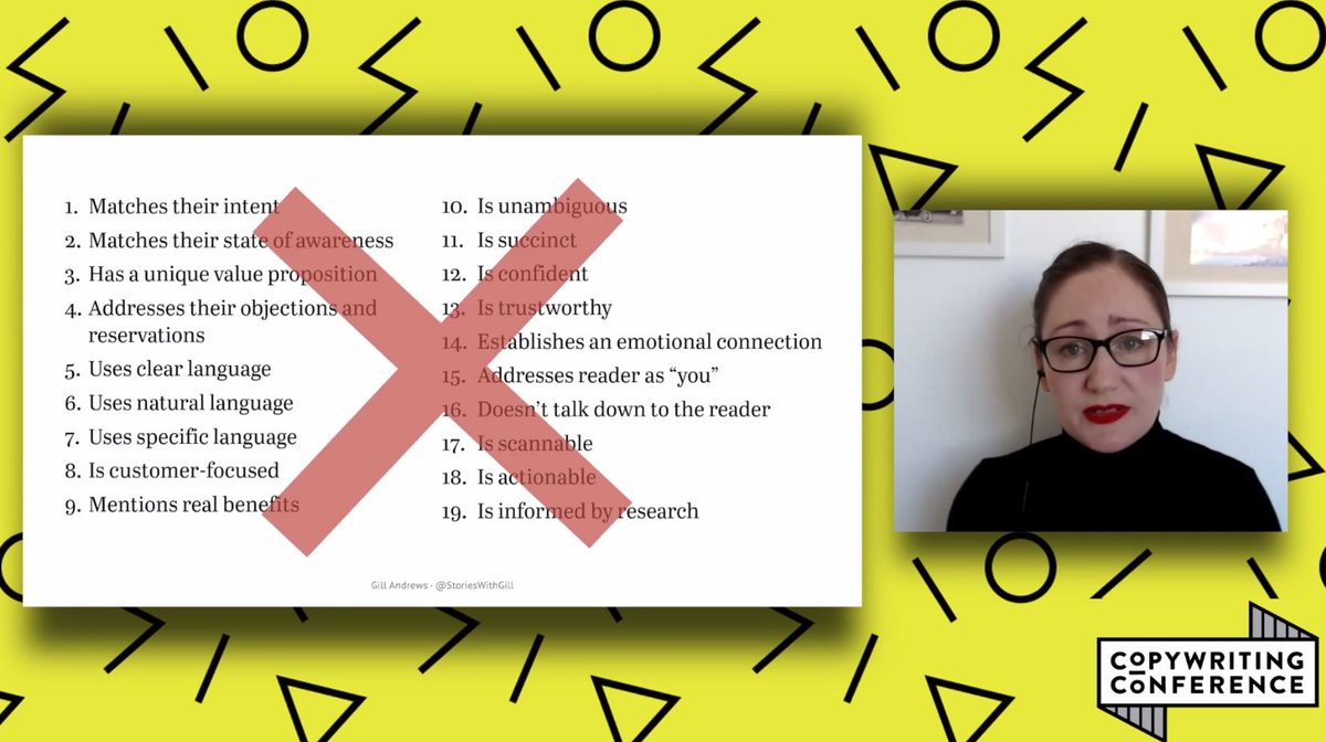 StoriesWithGill's tweet image. I don&apos;t believe in checklists when it comes to judging if your copy is any good. They are overwhelming and way too rigid. Here&apos;s a much easier (and faster) way to evaluate your copy &amp;gt;&amp;gt; bit.ly/2KcsWpx #website #copywriting #CopyCon