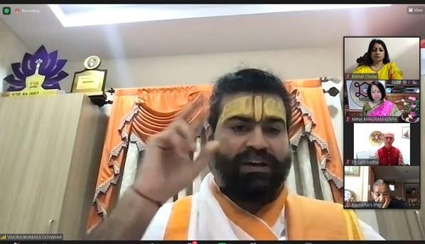 Vrajrajkumarji1's tweet photo. Blessed 100th episode of MINLA Zoom session of Africa.
#vrajrajkumarji #blessings #MINLA #zoom #africa https://t.co/UWpwMkmhlx