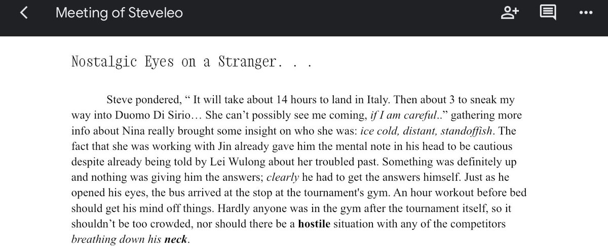 luuluulaaa's tweet photo. How it all started: “𝒩𝑜𝓈𝓉𝒶𝓁𝑔𝒾𝒸 𝐸𝓎𝑒𝓈 𝑜𝓃 𝒶 𝒮𝓉𝓇𝒶𝓃𝑔𝑒𝓇”, a #SteveLeo fanfic. Think of it as a teaser, a draft …if you will ☆ #TEKKEN https://t.co/7OilodY8Yw
