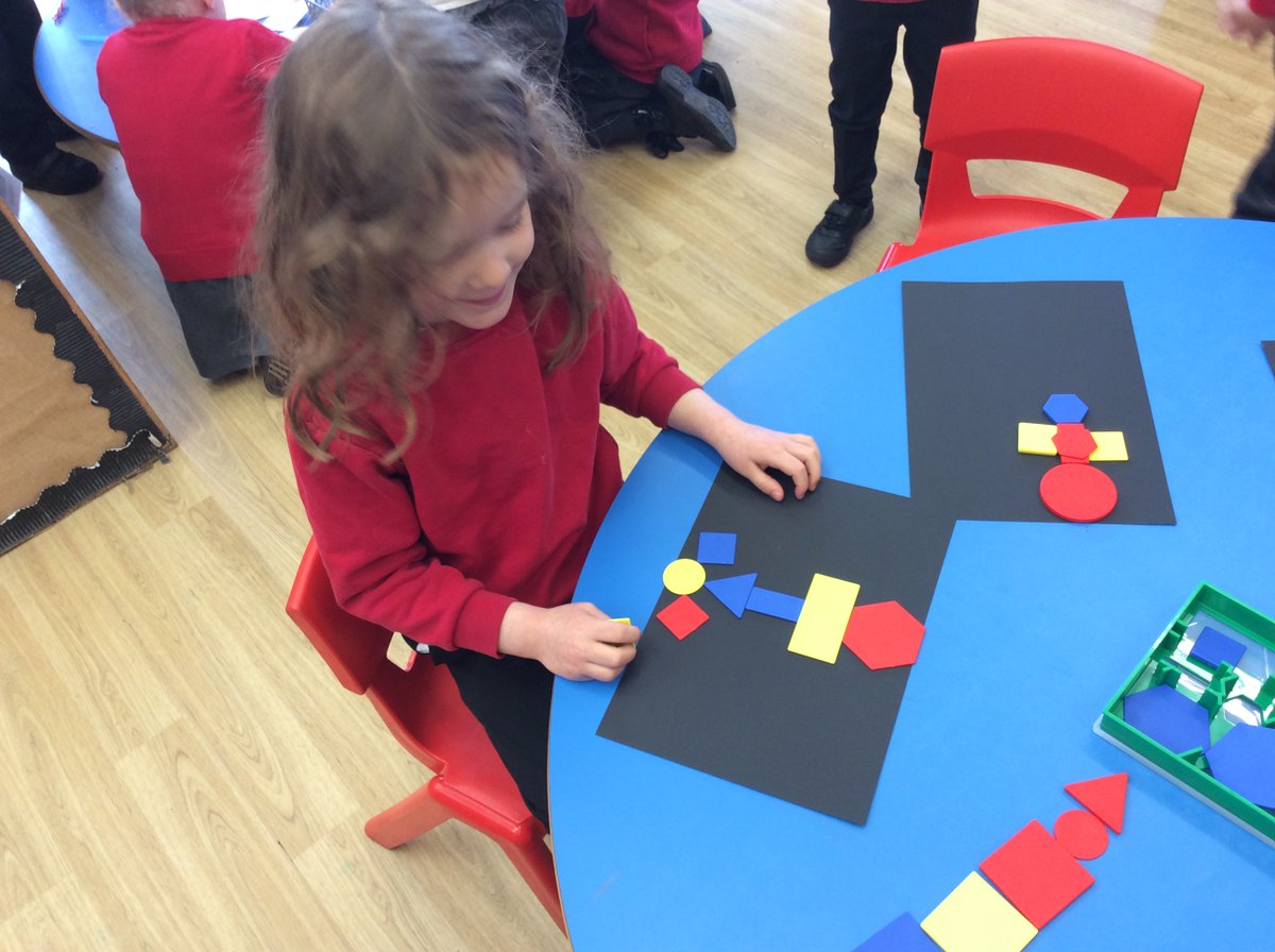 Millbrooknews's tweet photo. Composing and decomposing shapes in Reception #shapepictures #powermaths #looseparts https://t.co/fJ4RL5DJke