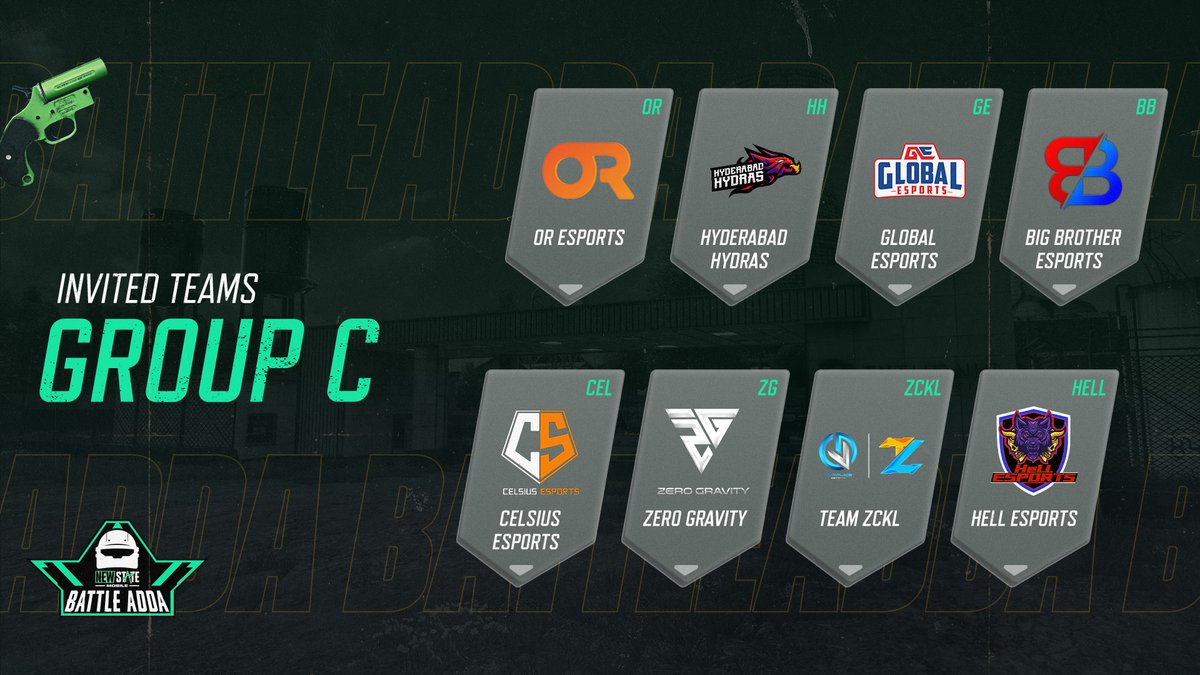 IN_NEWSTATE's tweet photo. New State Mobile - Battle Adda will commence on 25th April 2023. Here are the teams to look out for who will be fighting for the prize pool of INR 10,00,000/-

Which team are you supporting?

#NEWSTATEMOBILEINDIA #NSBATTLEADDA #ESPORTS https://t.co/0NQbz6F1oa