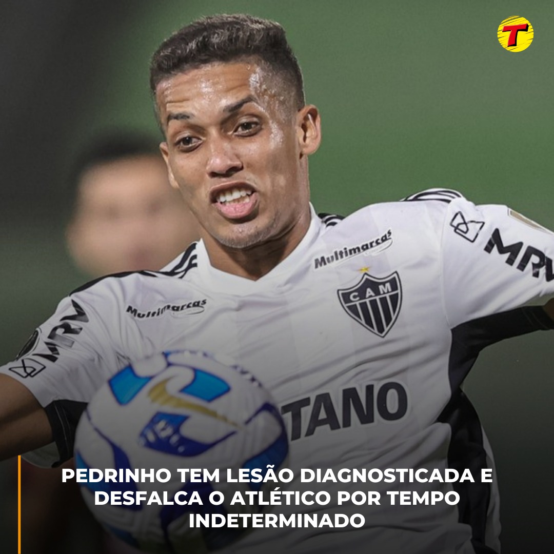 transamericabh's tweet photo. O Atlético informou na noite desta quarta-feira (20) que o meia Pedrinho teve uma ruptura completa do músculo e tendão do bíceps femoral. O diagnóstico veio após realização de exame de imagem. 

O atleta iniciou os trabalhos de recuperação e não tem previsão de retorno. https://t.co/UL76vIFLgk