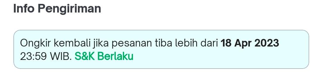uci_ys's tweet photo. @TokopediaCare , ini sdh tgl 20, blm diterima jg https://t.co/TsZb3H24CB