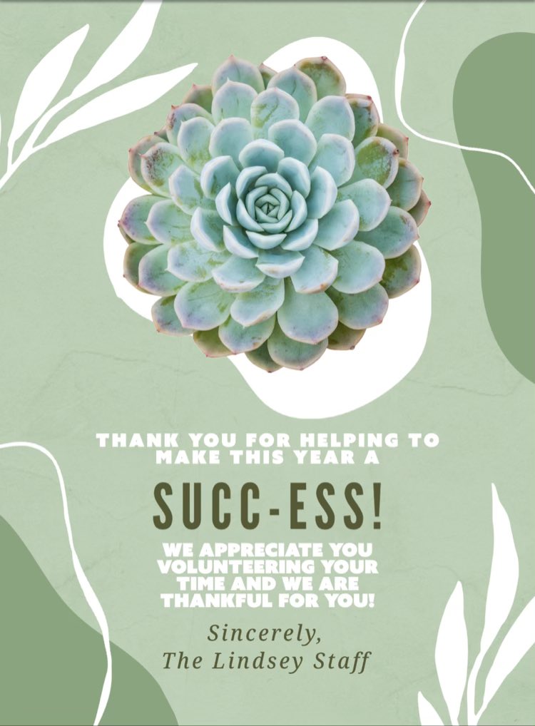 Happy volunteer appreciation day to all of the moms, dads, grandparents, aunts, uncles, community members and others who make Lindsey an amazing place for kids to learn and teachers to teach. We couldn’t do it without you, and you are appreciated more than you will ever know!