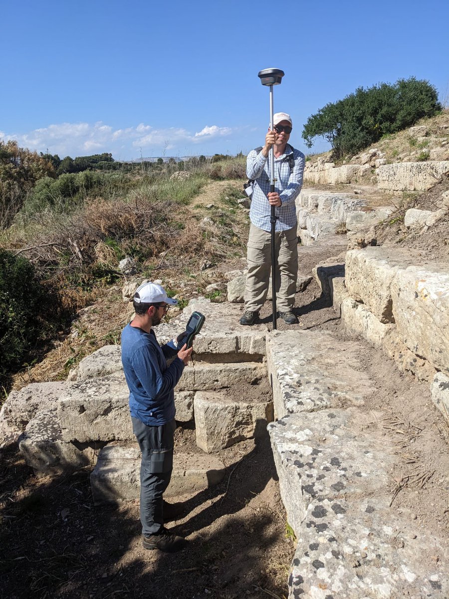 NicolaLercari's tweet photo. A new step in our #ArchaeologyOfArchaeology work at the Greek site of #Heloros #Sicily The #HADESproject team successfully completed a pedestrian surveying using a #GNSS and identifying the city wall excavated in 1889-1980s https://t.co/pYmpjLptW0