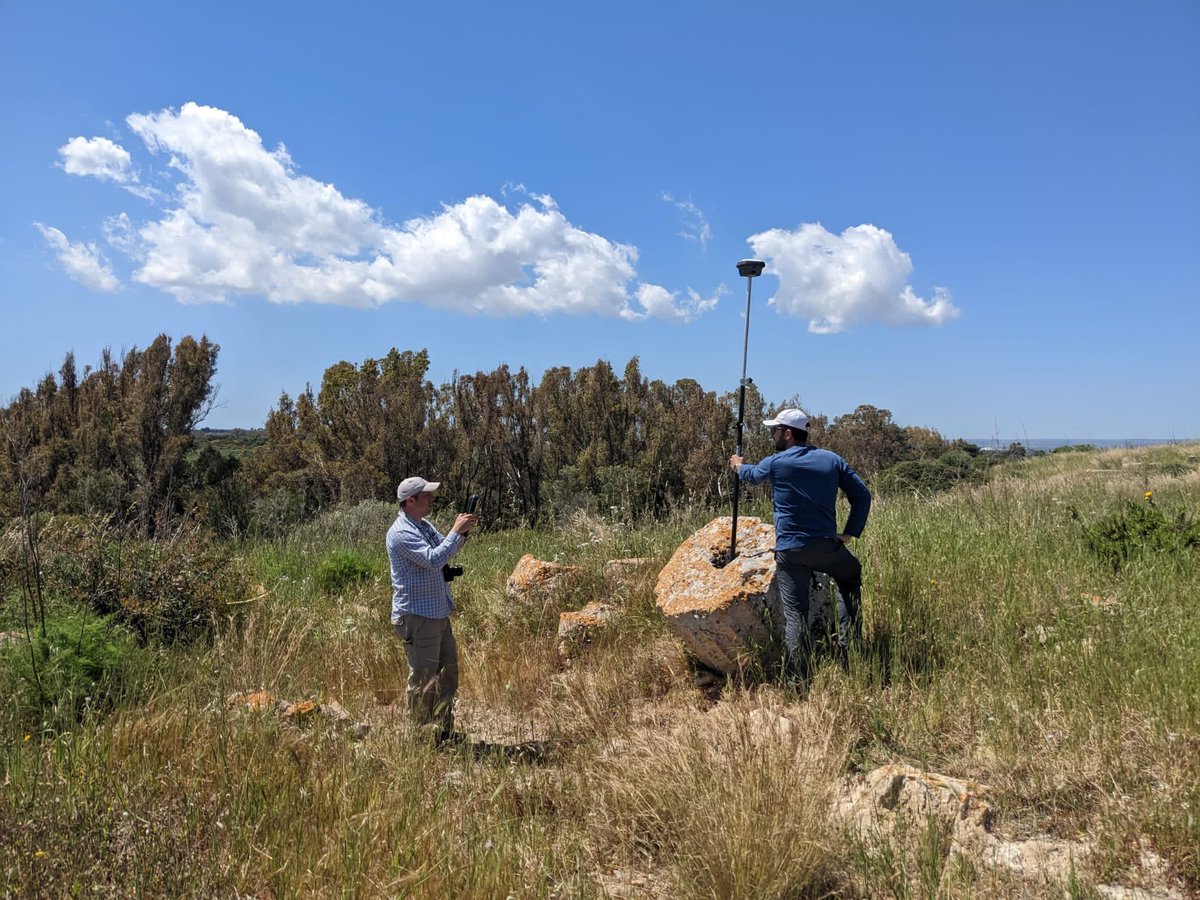 NicolaLercari's tweet photo. A new step in our #ArchaeologyOfArchaeology work at the Greek site of #Heloros #Sicily The #HADESproject team successfully completed a pedestrian surveying using a #GNSS and identifying the city wall excavated in 1889-1980s https://t.co/pYmpjLptW0