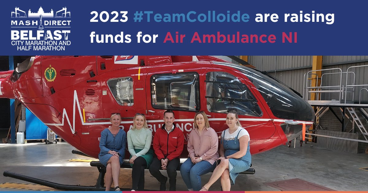 Colloide's tweet photo. #ThrowbackThursday This time 4 years ago #TeamColloide took part in Run Mucker Run and raised over ยฃ500 for @LUPUSUK.
This year is no different, as we continue to raise funds for another great charity; @AirAmbulanceNI. ๐
Donations - https://t.co/J8BYAfOuDV https://t.co/5anGeknexU