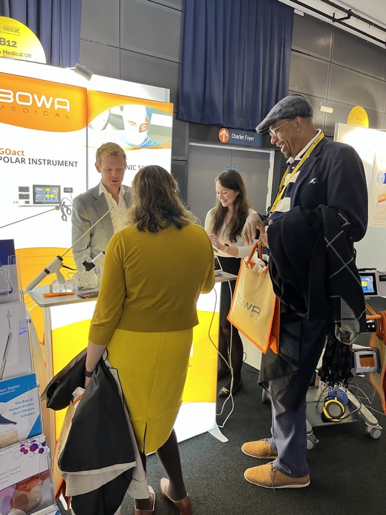 BOWAMEDICALUK's tweet photo. Our Expert Team are at the #BSGE2023 presenting our premium product portfolio for #gynaecology procedures.

We have really enjoyed the interaction during the first coffee break while demonstrating the latest #BOWALOTUS, #BOWAARC &amp; #BOWAERGOact innovations.

🔸Stand B12 👋 https://t.co/JGKN6kGUgP
