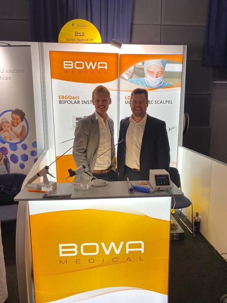 BOWAMEDICALUK's tweet photo. Our Expert Team are at the #BSGE2023 presenting our premium product portfolio for #gynaecology procedures.

We have really enjoyed the interaction during the first coffee break while demonstrating the latest #BOWALOTUS, #BOWAARC &amp; #BOWAERGOact innovations.

🔸Stand B12 👋 https://t.co/JGKN6kGUgP