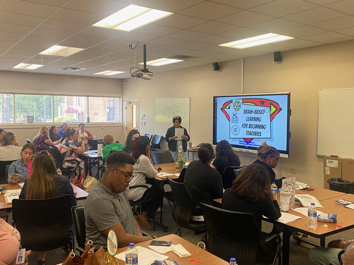 Yesterday was a great day for beginning teachers <a href="/rcsraiders/">Richmond Co. Schools</a> and <a href="/UNCPTeach/">UNCPTeach</a>! Engaging PD led by UNCP NTSP Instructional Coach @graham_jami