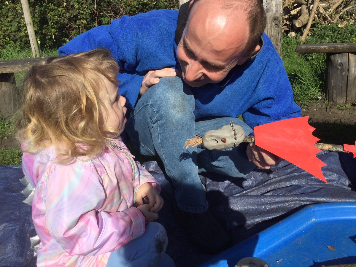 HTAClassSmith's tweet photo. Dragons!! We made our own dragon using a stick and other natural materials then a wand and potion to help train our dragons.We picked cooked  and ate young Spring nettles while we listened to a story.#HTAForestschool https://t.co/ePNKYh96uO