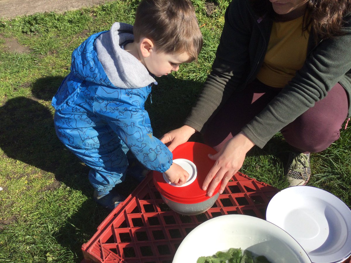 HTAClassSmith's tweet photo. Dragons!! We made our own dragon using a stick and other natural materials then a wand and potion to help train our dragons.We picked cooked  and ate young Spring nettles while we listened to a story.#HTAForestschool https://t.co/ePNKYh96uO