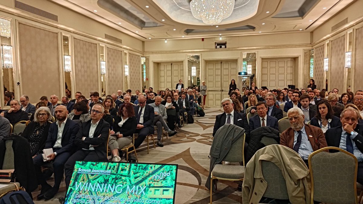 a #winningmix con <a href="/nhood/">Nina</a> e @scenariimmobiliari per discutere di #partenariato #pubblico #privato per la #rigenerazione #urbana un passo avanti significativo nella discussione #FNM @ICCREA #Cariplo #pettinelli